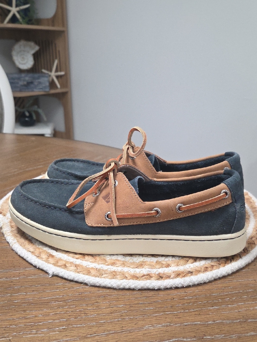 Sperry Mens Suede 2 Eye Boat Shoes, Size 9 - Picture 4 of 9